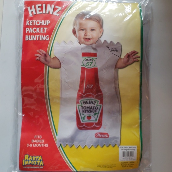 Infant Ketchup Packet Costume